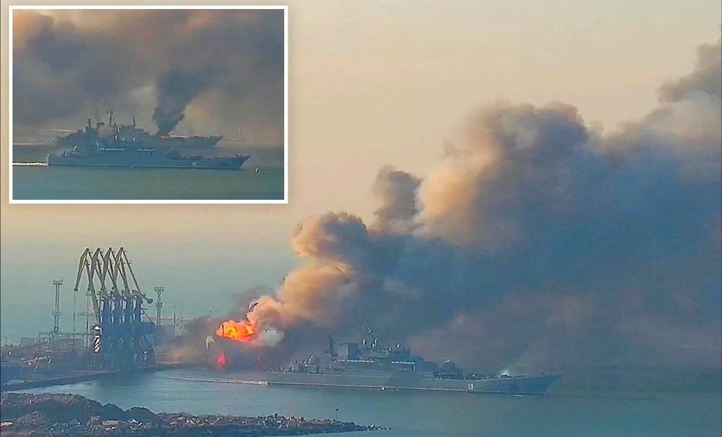 Kremlin Confirms Russian Warship hit by Ukrainian Strike