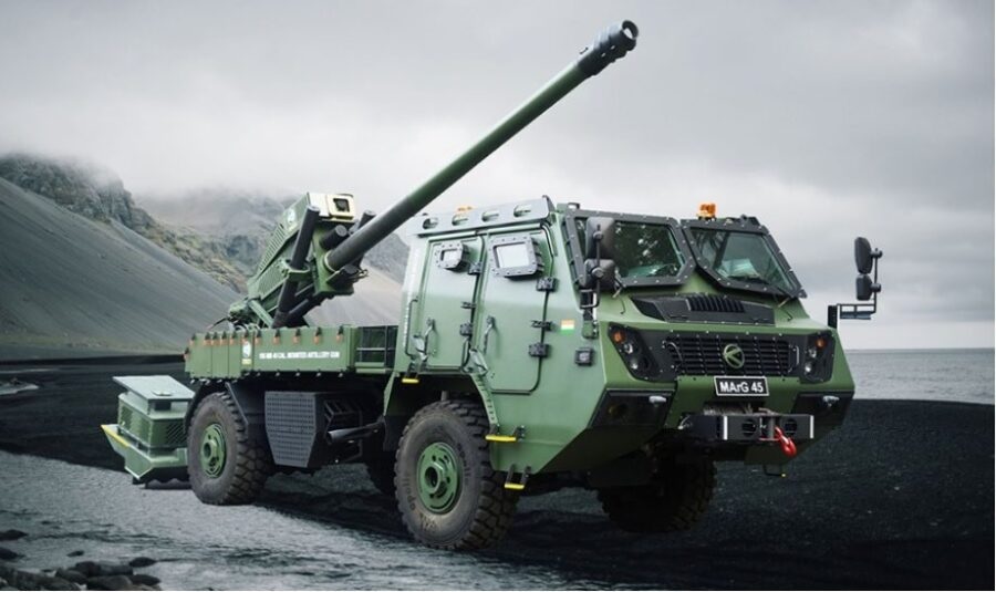 Kalyani Unveils MArG 45: A High-Mobility 4×4 155mm Artillery System at IDEX 2025