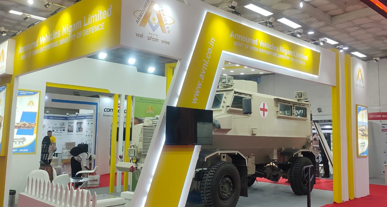 Vehicle Factory Jabalpur Unveils Armoured Ambulance at International Police Expo 2024