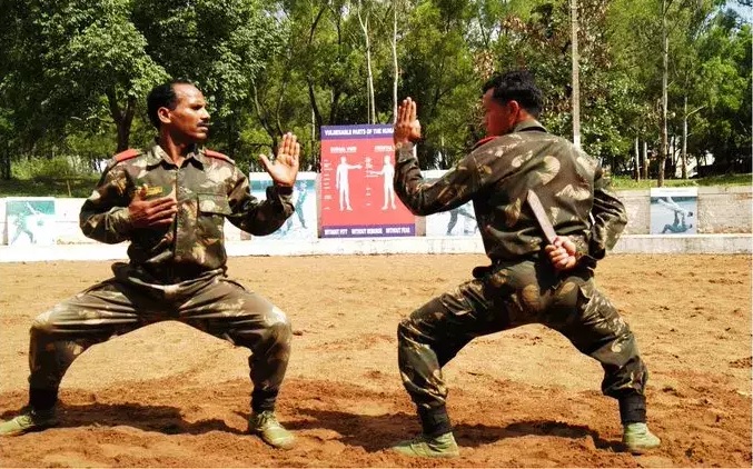 Indian Troops Showcase Army Martial Arts Routine during Mitra Shakti Exercise with Sri Lanka