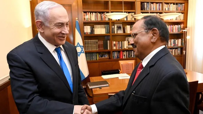 Meeting Between Israeli PM and Indian NSA on Provide Humanitarian Assistance in Gaza