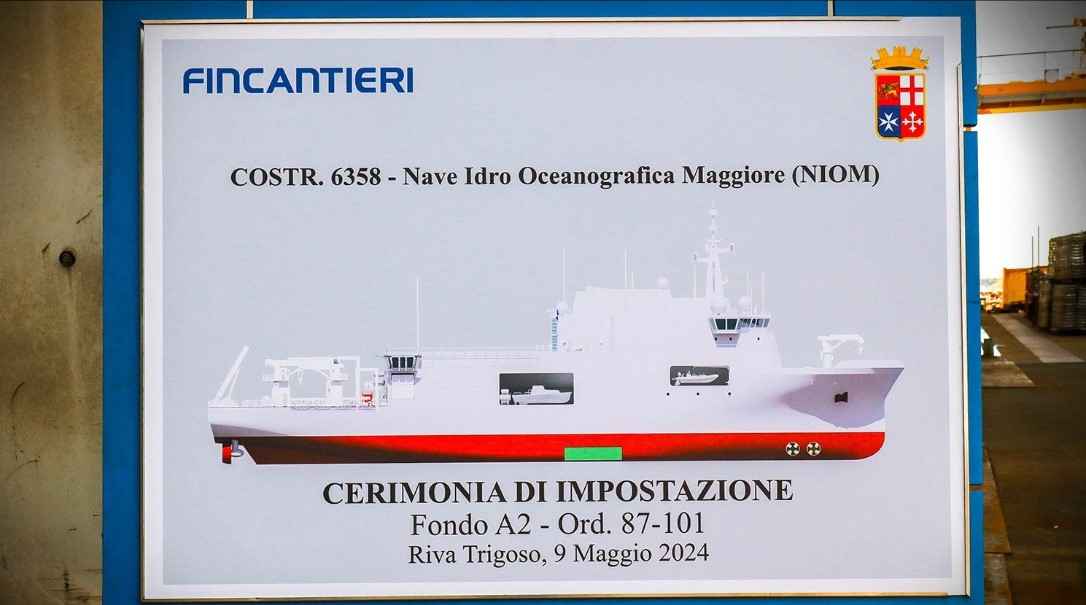 Keel Laying Commences for Italian Navy Hydro-Oceanographic Vessel (NIOM)