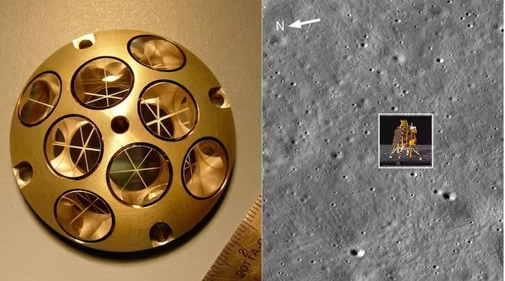 NASA Laser Hit an Oreo-Sized Mirror on the Vikram Moon lander from Orbit