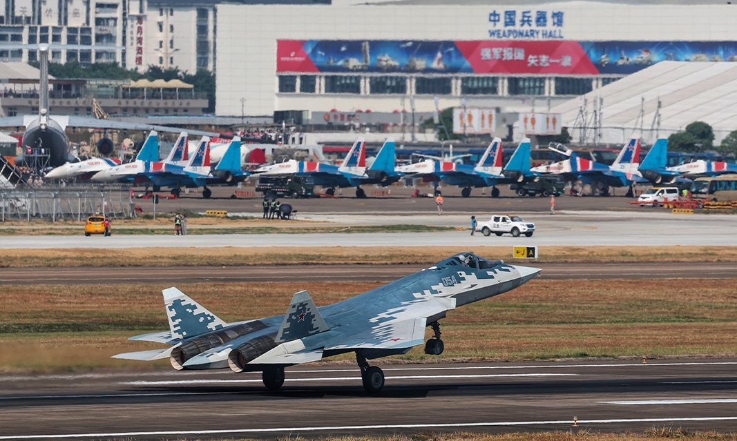 AL-41 Engine Propels Su-57 to Spectacular 10-Second Takeoff at Aero India 2025