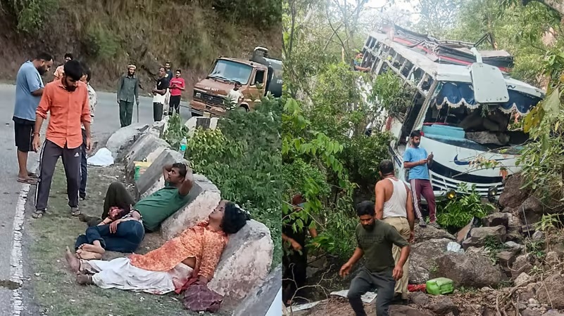 Terrorist Attack on Pilgrims' Bus in Jammu and Kashmir's Reasi District Leaves Nine Dead, 33 Injured