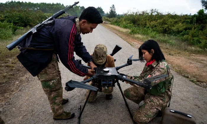  Myanmar Rebels Use Drones to Fight Government Forces