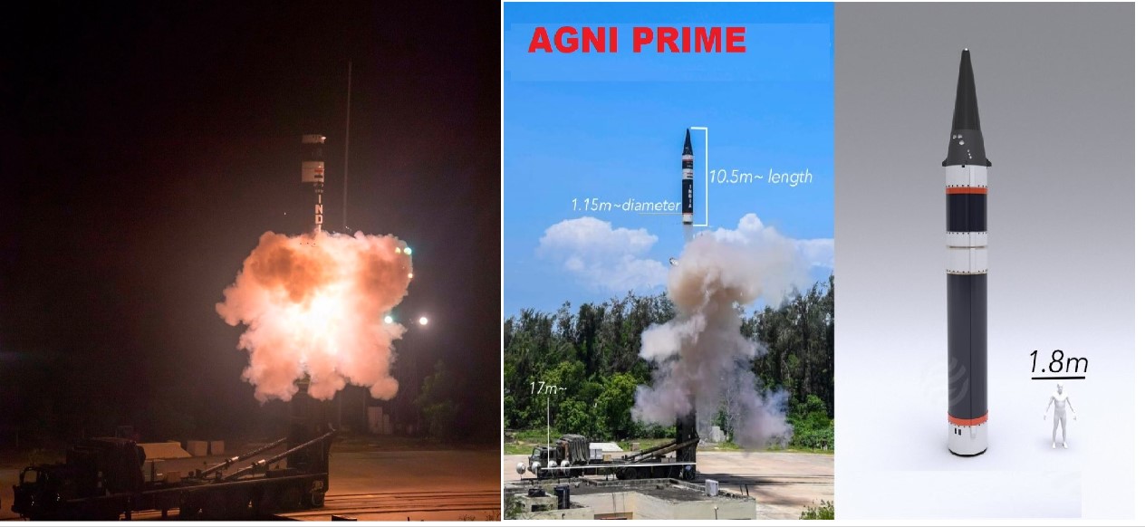 India Conducts Successful Nighttime Test Launch of Agni-Prime Ballistic Missile