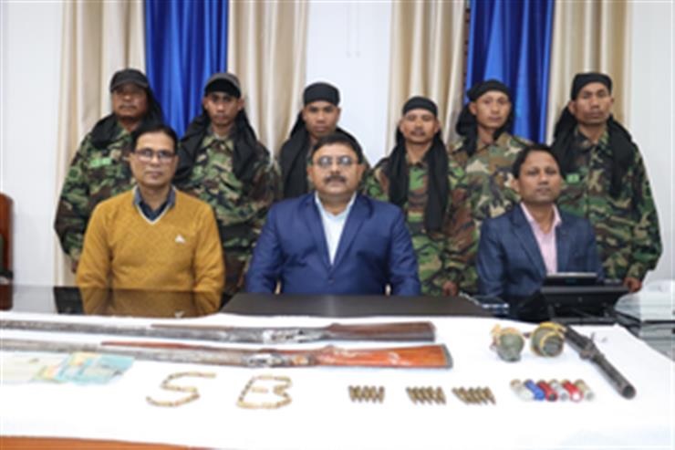  6 National Liberation Front of Tripura Militants Surrender to Security Officials in Tripura