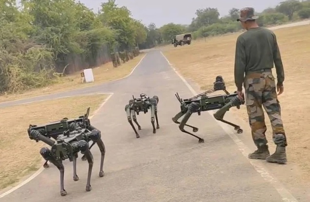 UGV Vision 60 Quadruped Robot in Indian Army