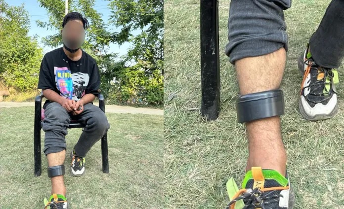 J&K: Budgam Police Affixes GPS Tracking Anklet Device on Individual ...