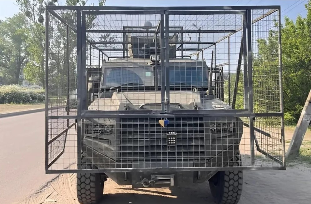 Canadian-Made Armored Vehicle 'The Senator' Equipped with Anti-Drone Defense System in Ukraine