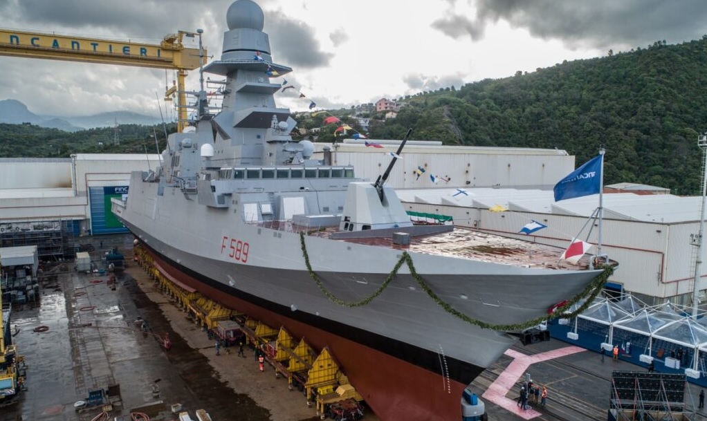 Italian Navy Launches Its Tenth FREMM Frigate, Emilio Bianchi