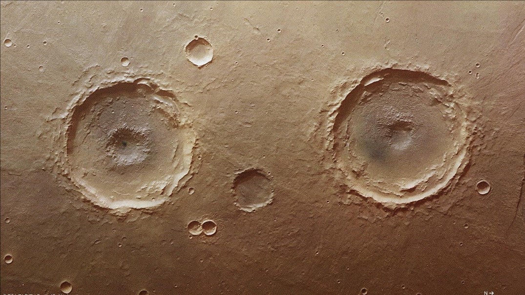 Newly Discovered Craters on Mars Named After Indian Scientist and Towns 'Lal Crater ,Mursan and Hilsa Craters'