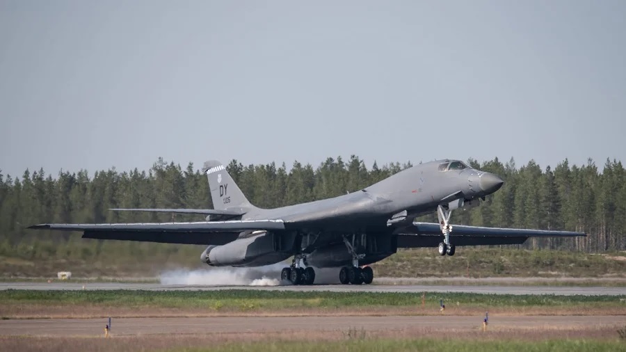 U.S. Air Force B-1B Lancers Conduct Routine Training Mission with Turkish Forces