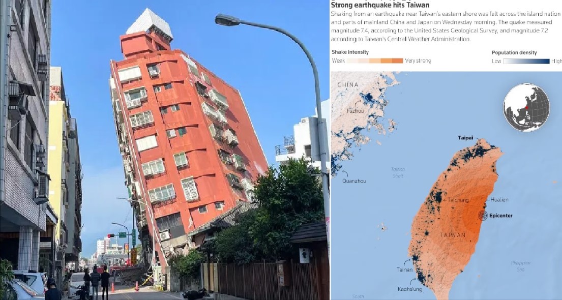  7.3 Magnitude Earthquake in Taiwan: 7 Dead, 711 Injured, Widespread Damage Reported