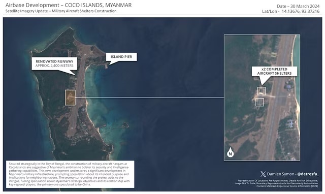 India Raises Concerns Over Construction Activities by Myanmar Military on Great Coco Islands