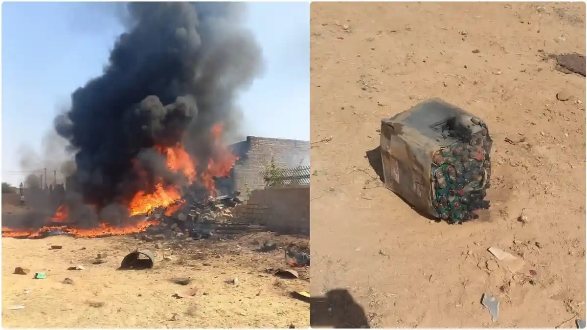 IAF's Tejas Crashes Near Jaisalmer in Rajasthan, Pilot Ejected Safely [VIDEO]