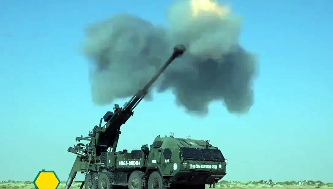 India DRDO Successfully Tested Robotic Artillery System in Jaisalmer