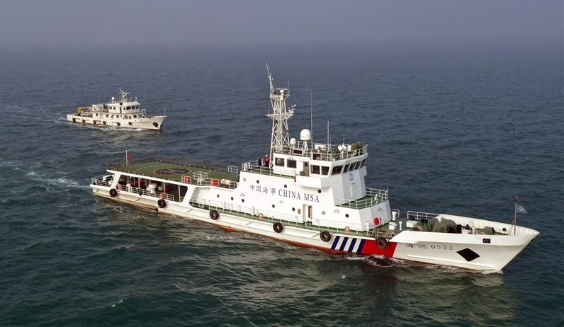  China's Coastguard Conducts Patrols Near Taiwan's Kinmen Islands