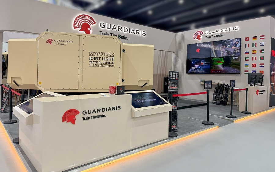 Guardiaris Unveils Advanced JLTV Crew Trainer and Small Arms Mobile Trainer at IDEX 2025