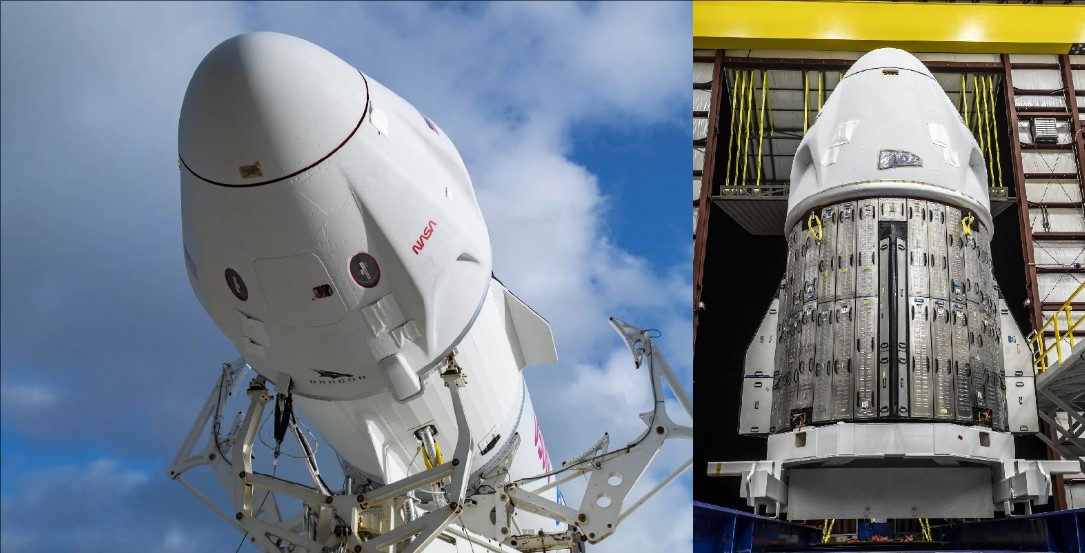 SpaceX Dragon Capsule Arrives at Pad for Ax-3 Astronaut Launch