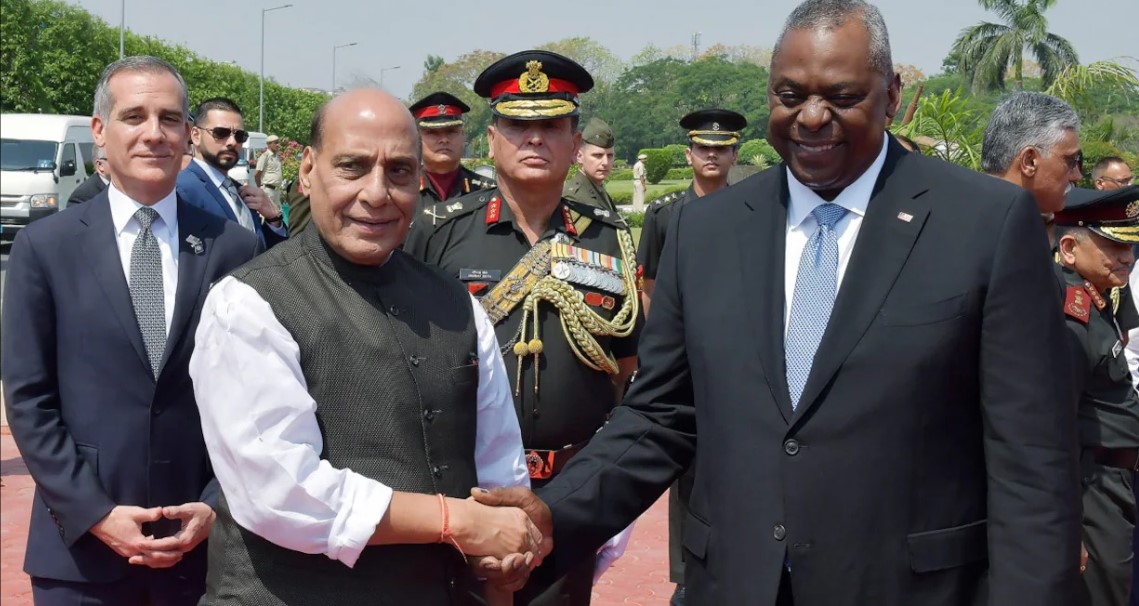 Rajnath Singh Engages in Talks on Security and Defense Collaboration with U.S. Counterpart, Lloyd Austin