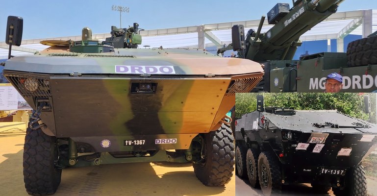 DRDO Unveiled 8x8 Wheeled CBRN Vehicle at 2024 Defence Expo Pune