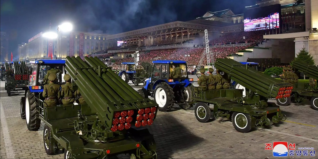 North Korea Unveils Civilian Trucks as Covert Missile Launchers In Parade