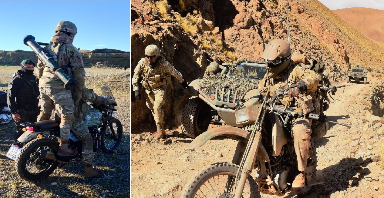 Argentine Army Trains with Royal Enfield Motorcycles