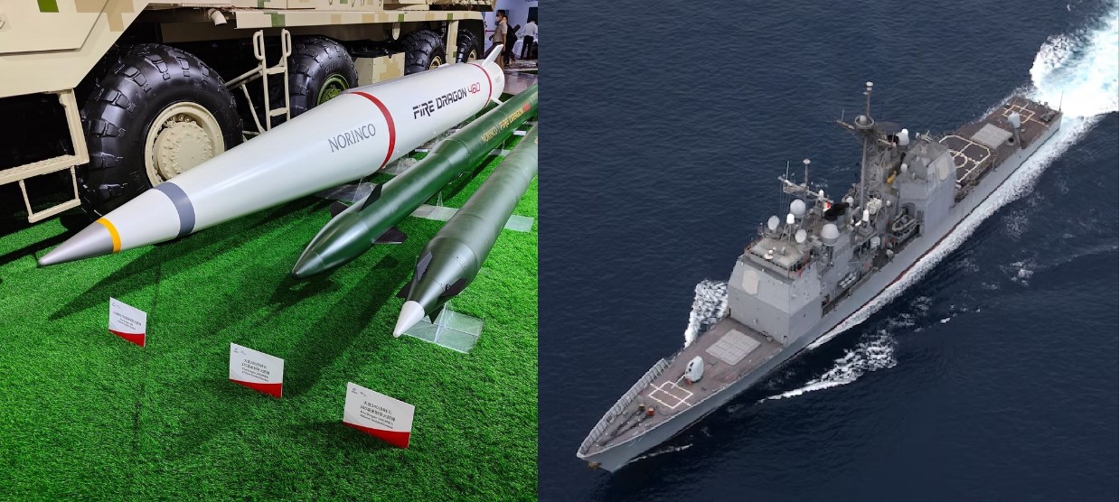 Chinese Simulation Suggests Fire Dragon 480 Missile Sinking US Navy Ticonderoga-Class Cruiser