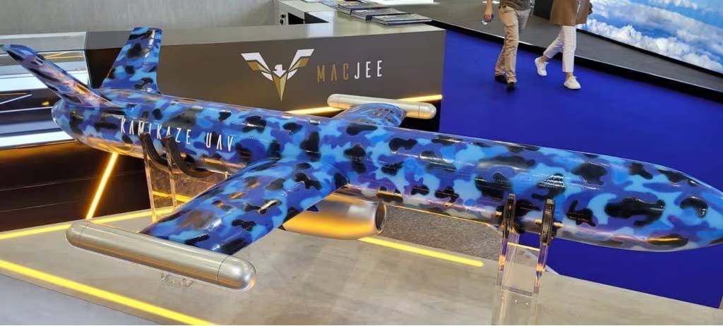 Brazilian firm Mac Jee Displayed Kamikaze Drone at the Dubai Airshow