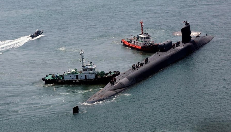 U.S Nuclear-Powered Submarine Arrives at S.Korea Busan Port -Yonhap