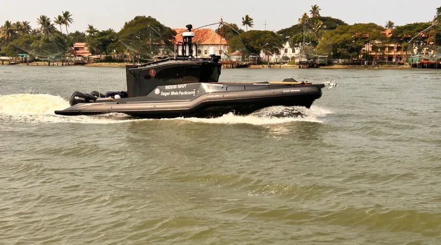 Indian Navy's Autonomous Vessel Successfully Completed the First 600 km (about 350 nautical miles) Travel in Autonomous Mode