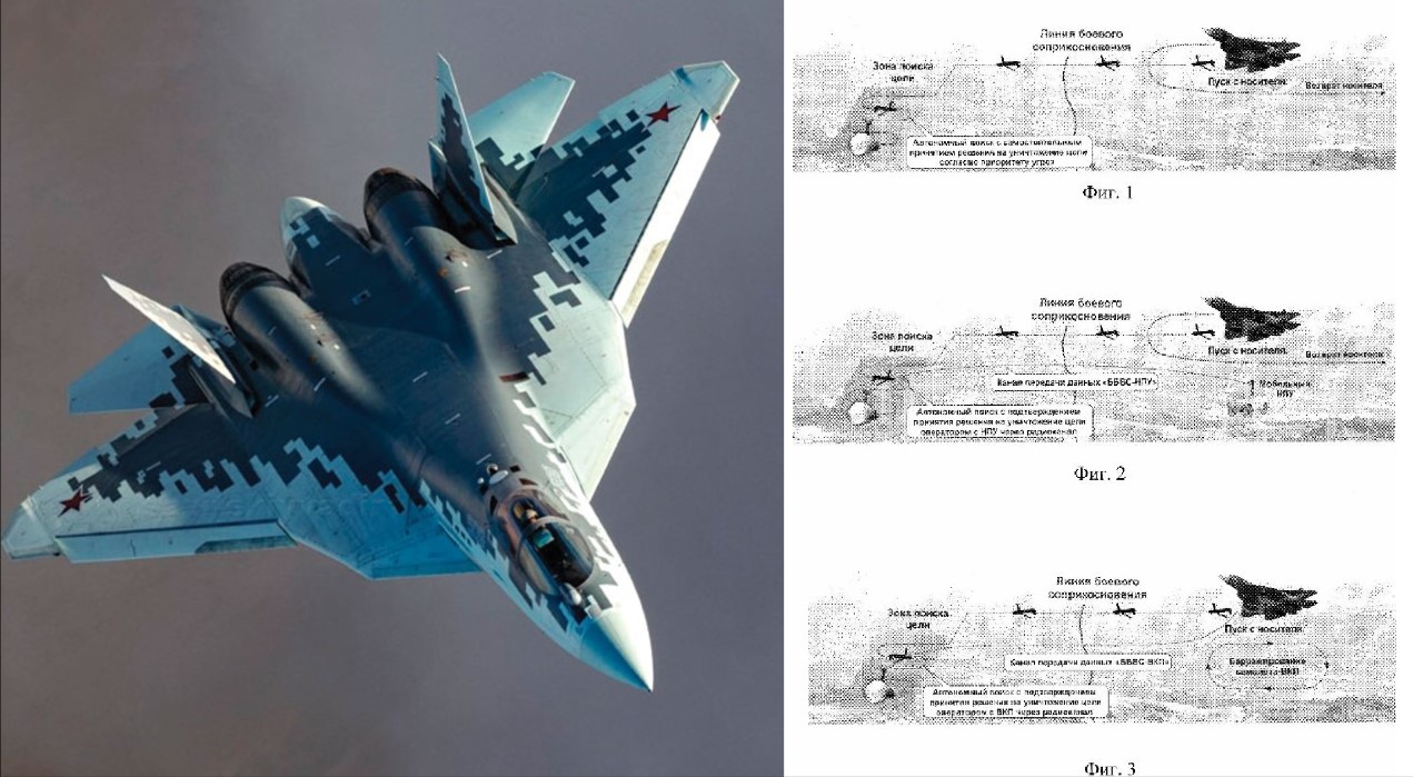 Russia's UAC Patent Reveals Innovative Air-Launched Attack Drone for Su-57 Fighter Jet