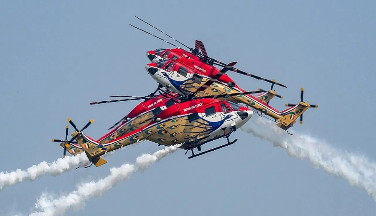 Indian Air Force's Sarang Helicopter Display Team Soars High at Singapore Airshow 2024