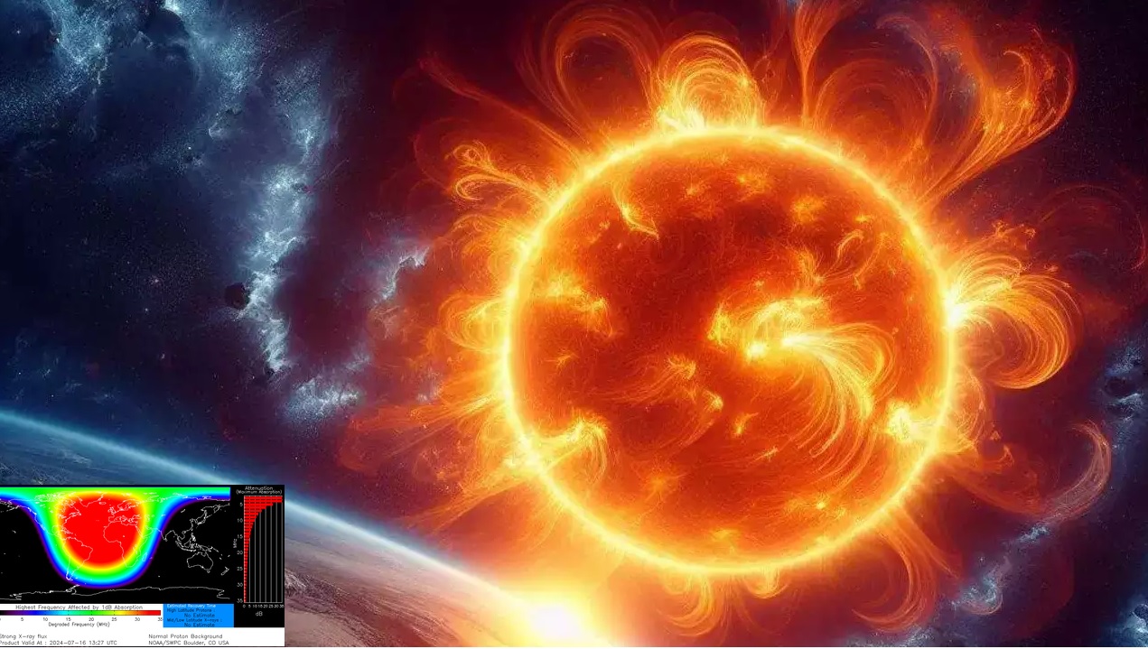 Sun Unleashes Powerful X-Class Solar Flare, Triggering Radio Blackout Over Southern Africa