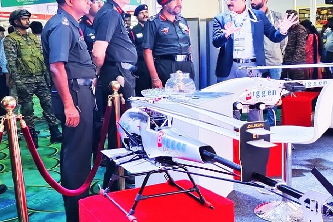 Biggen Technologies Unveils Chakra UAV Helicopters at Coimbatore Army Expo 2024