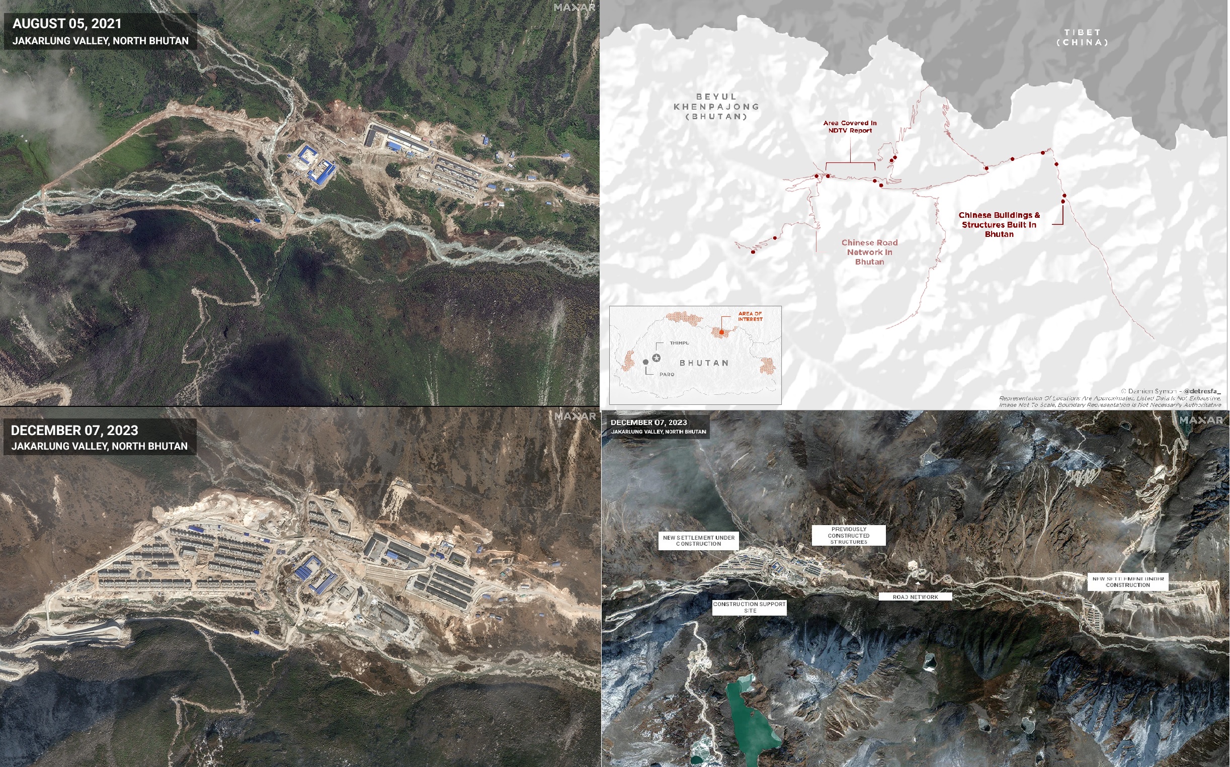 China Carves Into Bhutan With Outposts, Villages Despite Talks