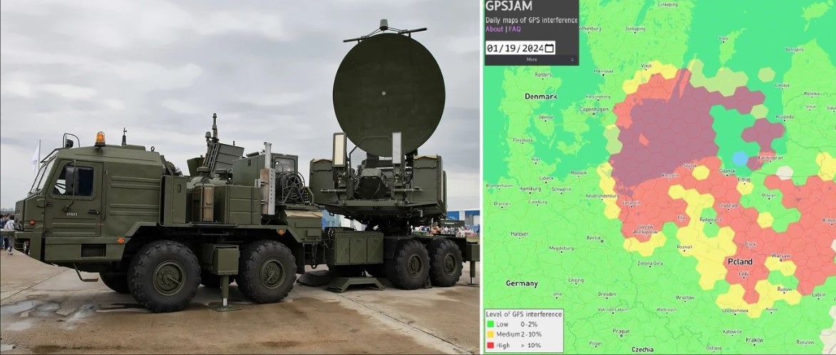 Russian Tests GPS jamming System Cause GPS Issues Over Poland