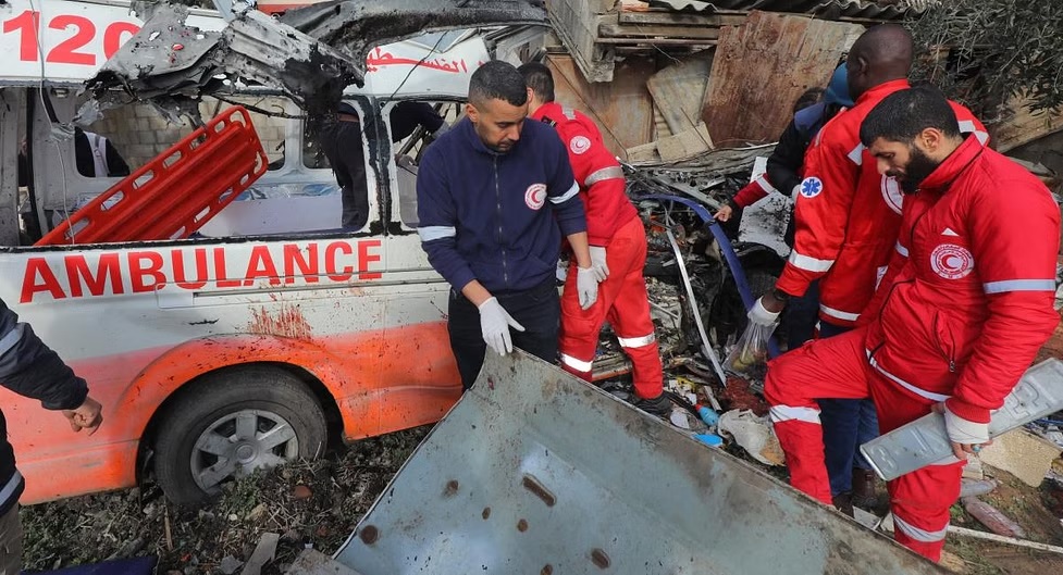 Israel Denies Bombing Gaza Ambulance, Killing Medics