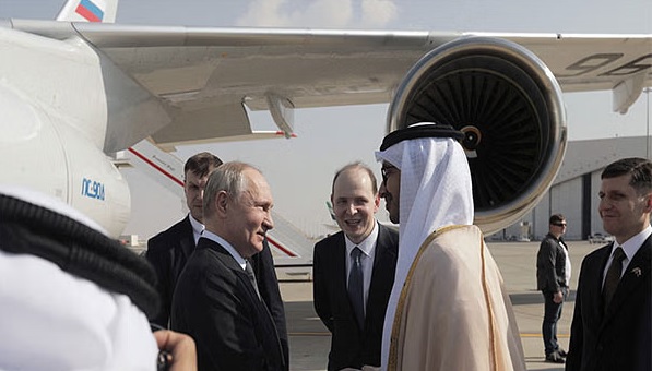 Putin Arrives in UAE for Meeting with Emirati leader